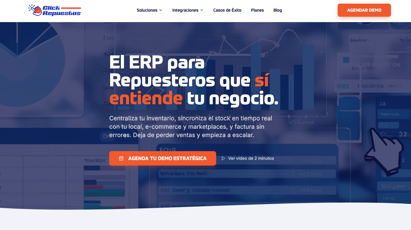 Sitio Corporativo — erp.clickrepuestos.cl